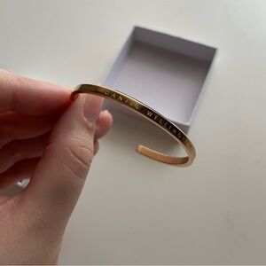 Daniel Wellington Rose Gold Logo Cuff Bracelet